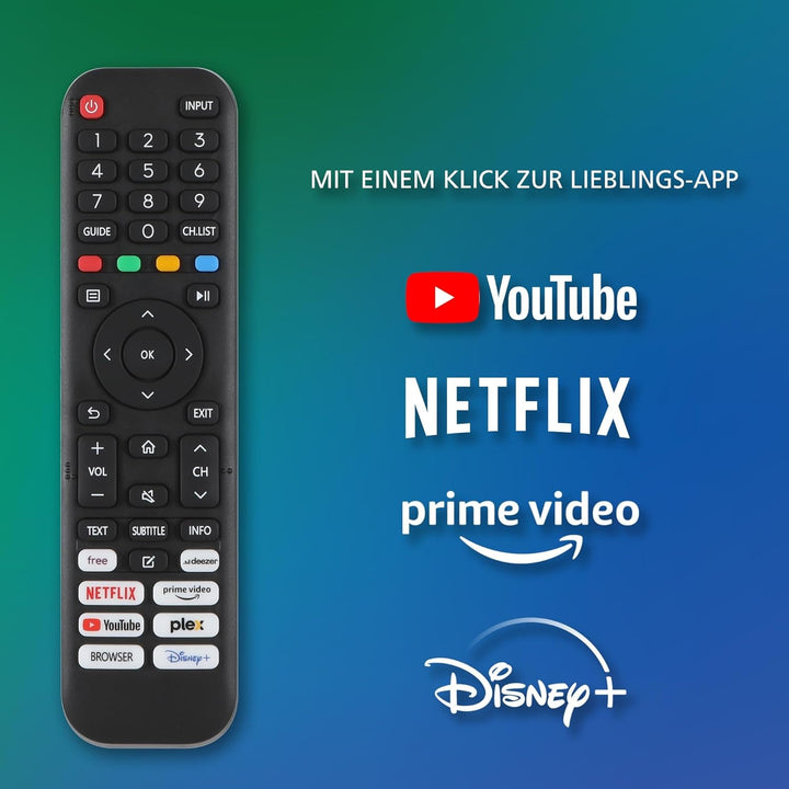 JVC Fernseher 50 Zoll Smart TV VIDAA LT-50VD3555 4K Fernseher UHD, HDR TV Mit Dolby Vision Und Integriertem Triple-Tuner, LED TV Schwarz