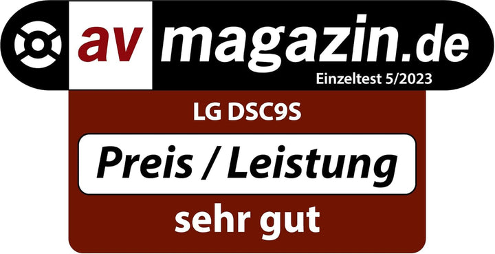 LG DSC9S 3.1.3 Soundbar (400W) Mit Kabellosem Subwoofer (Dolby Atmos, HDMI, Bluetooth), Schwarz [Modelljahr 2023]