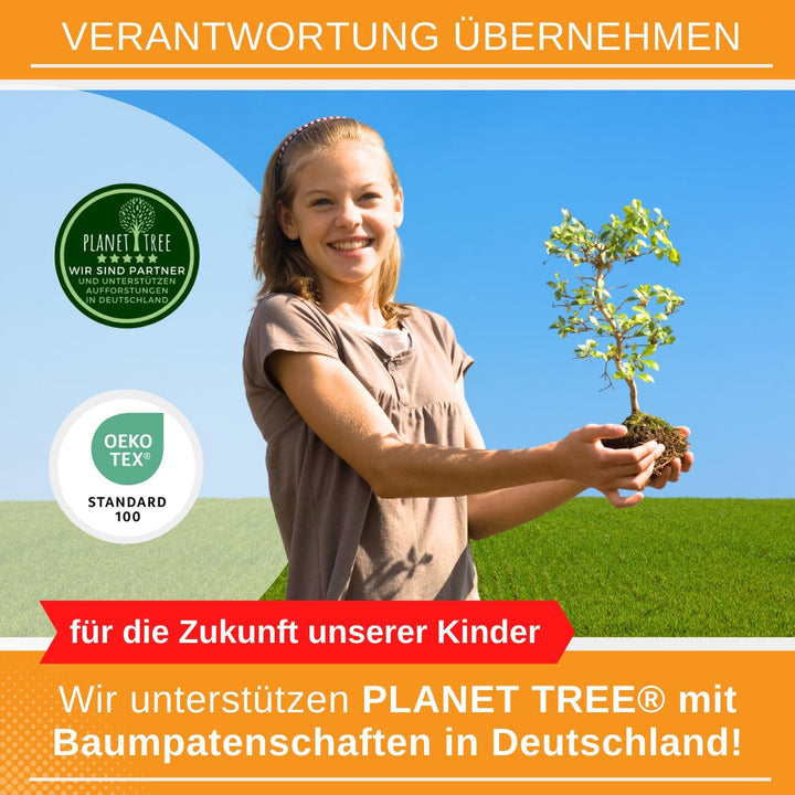 Aminata Kids Kinderbettwäsche 135X200 Cm Kinder Mädchen Baumwolle Regenbogen | Wende-Kinder-Bettwäsche-Set Wolke-N Herz-En | YKK Reißverschluss Rosa