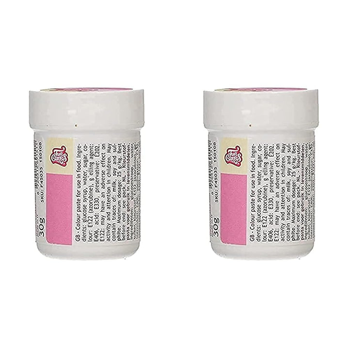 Funcakes Pastenfarbe Pink; Konzentrierte Lebensmittelfarbe Für Teig, Sahne, Fondant, Marzipan, Teig, Modellier- Und Blütenpaste. Halal Und Koscher. 30 G