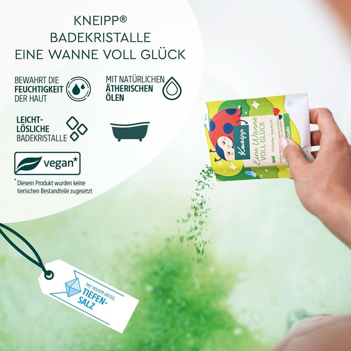 Kneipp, cristale de baie, cu extracte naturale din fructe de stea și trifoi norocos, cu o proporție mare de sare Luisenhaller, 60 grame