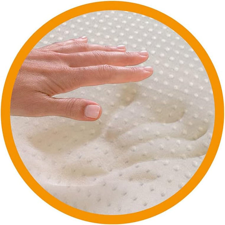 Pernă ortopedică de susținere a gâtului - Aloe organică - Pernă viscoelastică Aloe Vera 14 cm înălțime 100% bumbac acoperire Visco pernă - Pernă cu spumă de memorie - Made in Italy